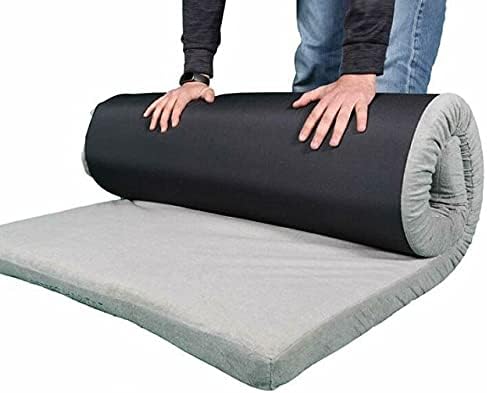 Caravan Camping Campervan Foam Mattress Topper VW T4 T5 Westfalia California Mercedes Marco Polo - 190 X 120 X 5 CM (DOUBLE BED) BLACK