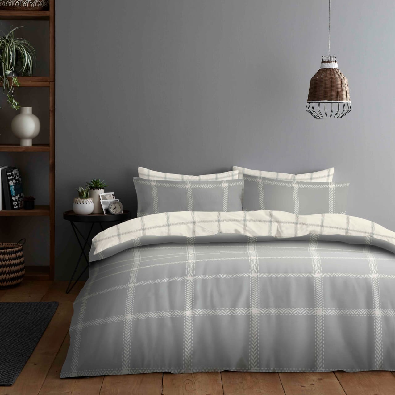 4 Pcs Complete Duvet Cover Set With Matching Bed Sheet & Pillowcases Essentials Single Double King