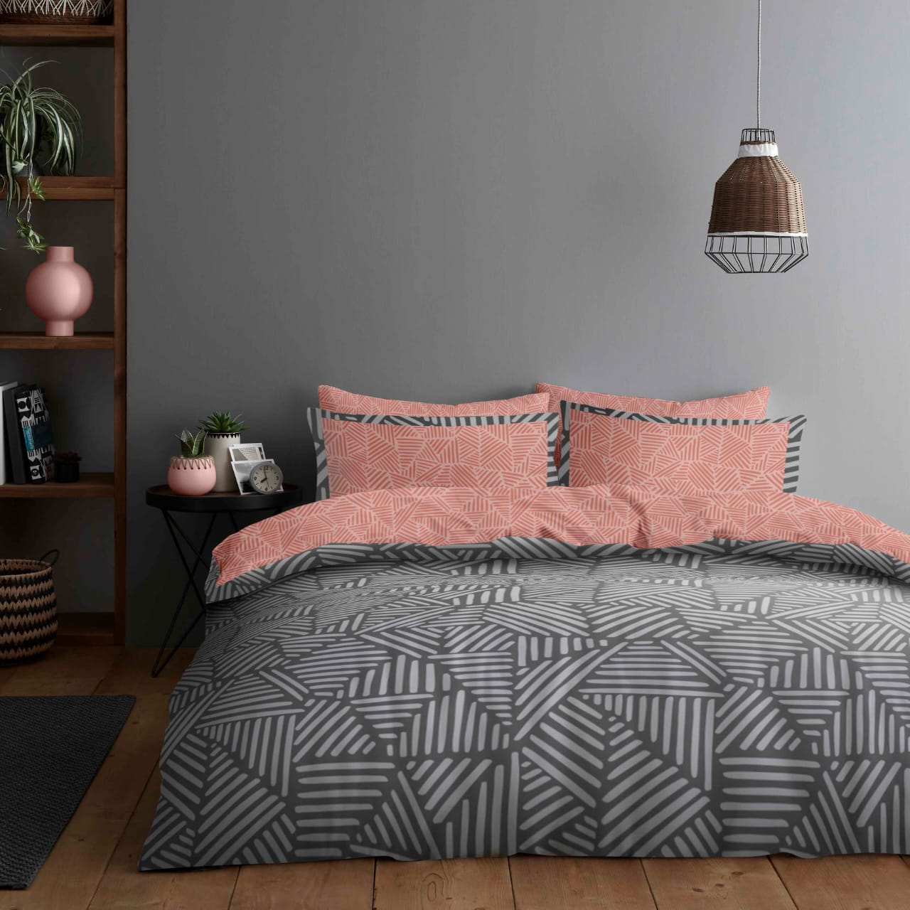 4 Pcs Complete Duvet Cover Set With Matching Bed Sheet & Pillowcases Essentials Single Double King