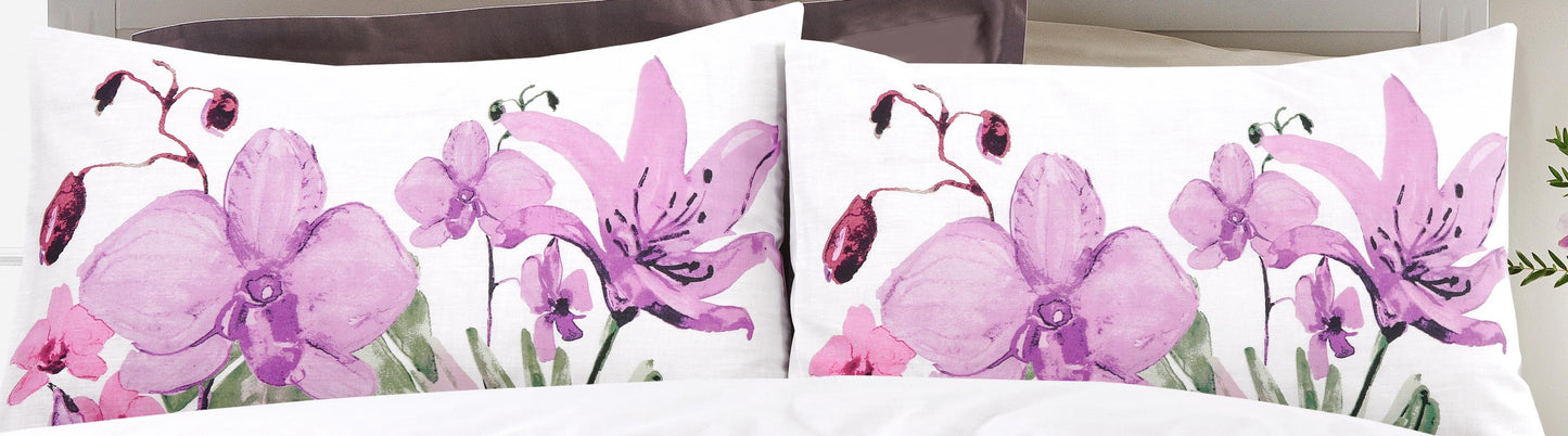 Lily Polycotton Duvet Cover Set – Soft Quilt Bedding Set with Pillowcases Single, Double, King, SuperKing