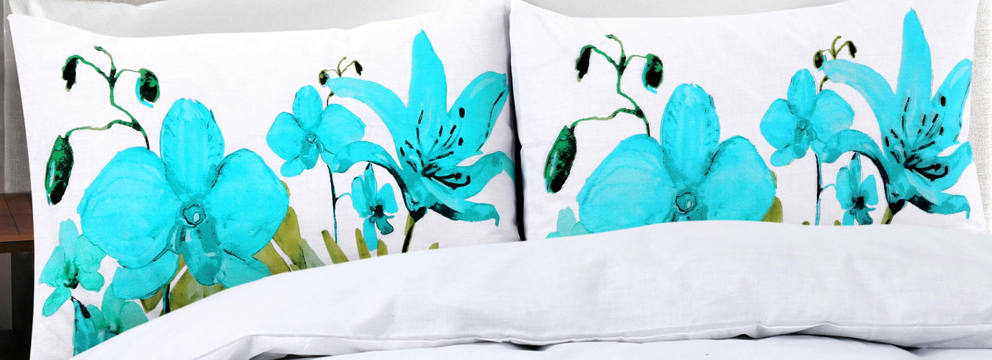 Lily Polycotton Duvet Cover Set – Soft Quilt Bedding Set with Pillowcases Single, Double, King, SuperKing