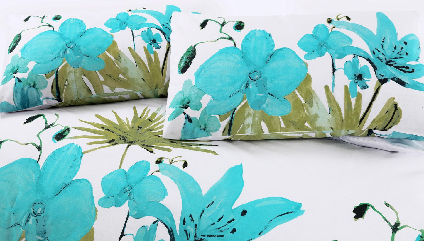 Lily Polycotton Duvet Cover Set – Soft Quilt Bedding Set with Pillowcases Single, Double, King, SuperKing