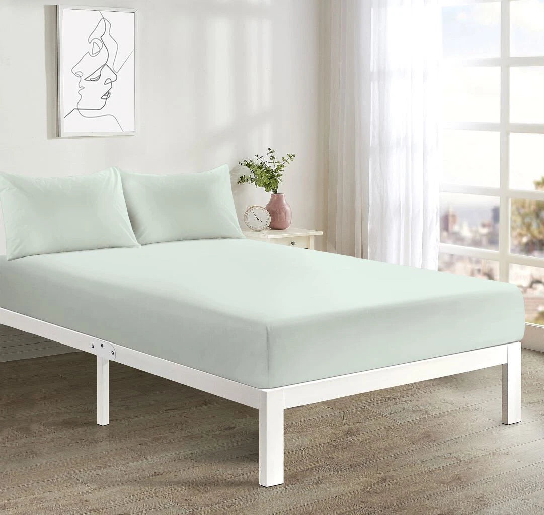 Soft Microfibre Fitted Sheet Deep Pocket 10 inch (25 cm) Easy Care Bottom Sheet