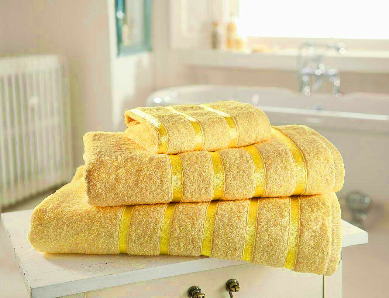 Kensington Stripe Egyptian Cotton Towels Bath Sheets Soft Absorbent