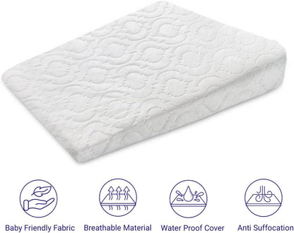 Bassinet  Baby Wedge Pillow Pram Cot Bed Acid Reflux Colic Congestion, Helps Sleeping, Feeding, Baby Anti Baby Spit Milk Nursing
