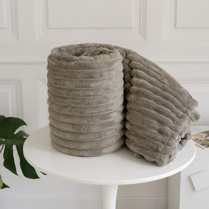 Chunky Cord Throw Sofa Bed Fleece Blankets