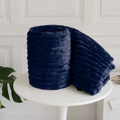Chunky Cord Throw Sofa Bed Fleece Blankets