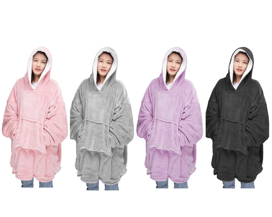 Oversized Hoodie Fleece Hooded Sweatshirt