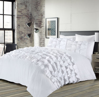 Percilla Duvet Cover & Pillowcase Lightweight Polycotton Soft Quilt Bedding Sets