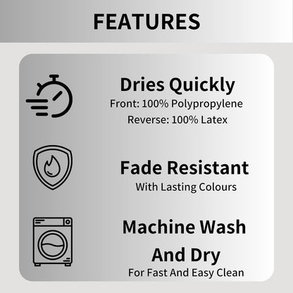 Dolphin Bath Mat Set 2 Piece Non Slip Water Absorbent Pedestal and Bath Mat Set Toilet Bathroom Rug