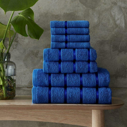 Egyptian Cotton Bath Towels Super Absorbent Quick Dry Extra Soft Hand & Face Towels 8 pcs Bale Set