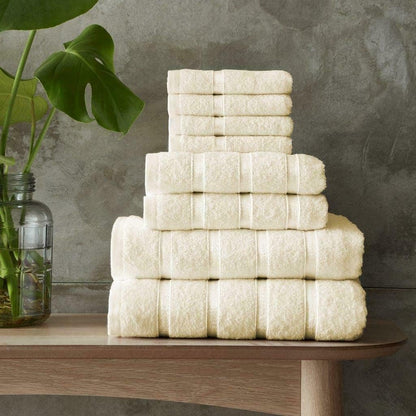 Egyptian Cotton Bath Towels Super Absorbent Quick Dry Extra Soft Hand & Face Towels 8 pcs Bale Set