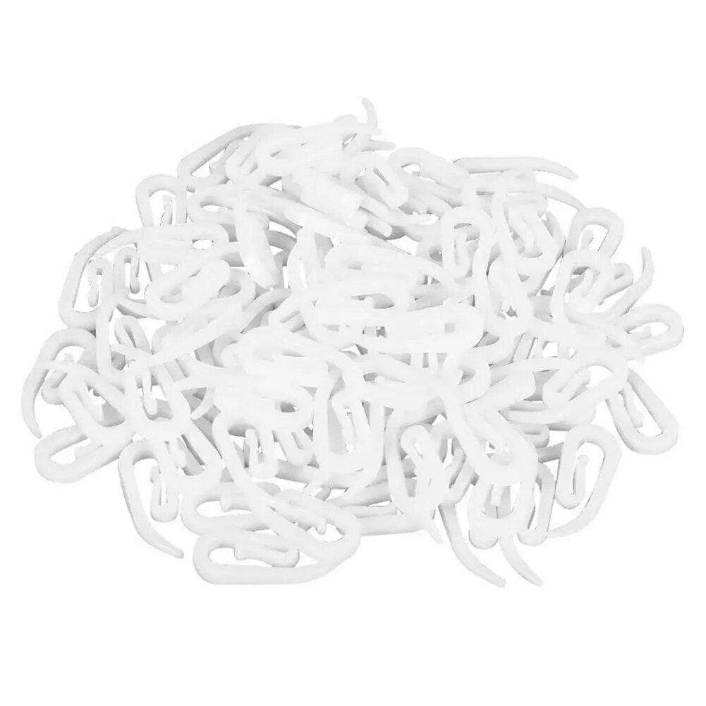 Curtain Hooks Plastic Header Tape Drapery Hooks