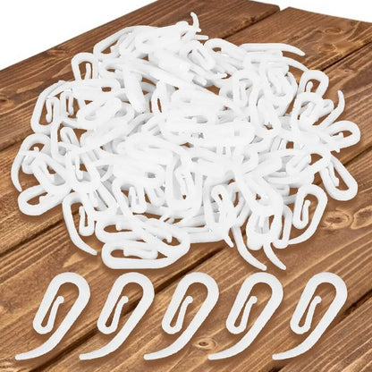 Curtain Hooks Plastic Header Tape Drapery Hooks