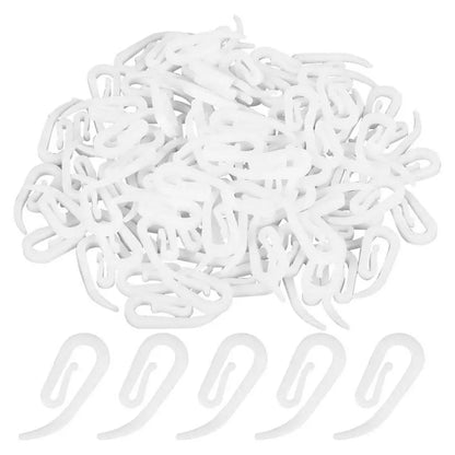 Curtain Hooks Plastic Header Tape Drapery Hooks