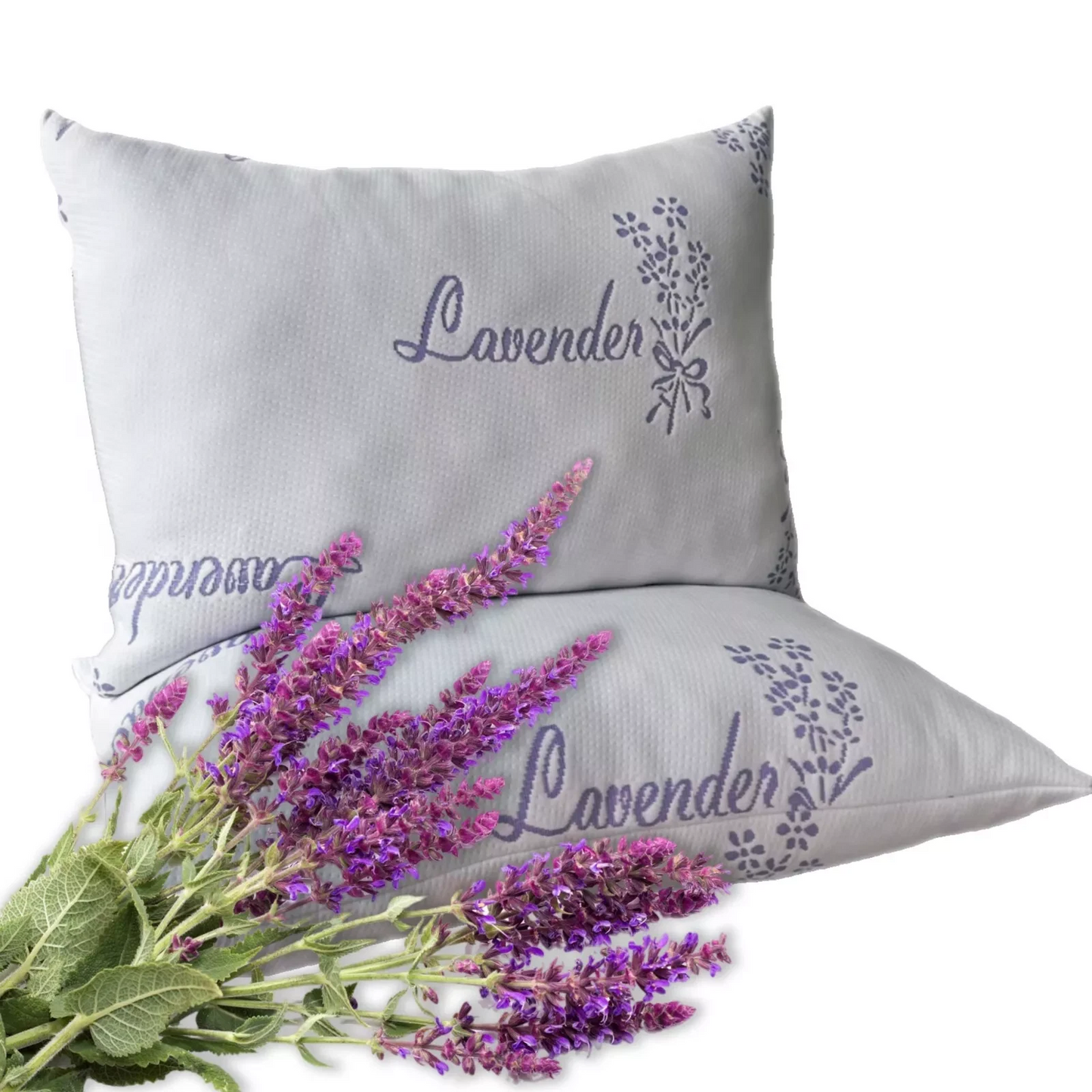 Hotel Quality Luxury Pillow – Soft and Supportive Memory Foam – Lavender Scented for Relaxation – Copper Infused for Freshness – Ice Cool Fabric Keeps You Cool – Breathable, Hypoallergenic, Cooling Pillow for Side and Back Sleepers