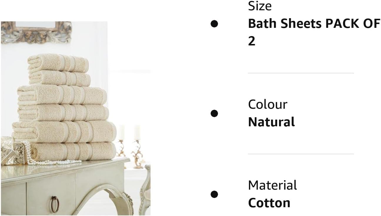 Luxury ZERO TWIST 100% Egyptian Cotton Super Soft 600 GSM Towels Hand Bath Towels Set