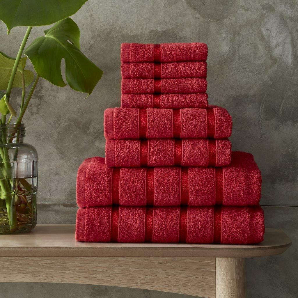 Egyptian Cotton Bath Towels Super Absorbent Quick Dry Extra Soft Hand & Face Towels 8 pcs Bale Set