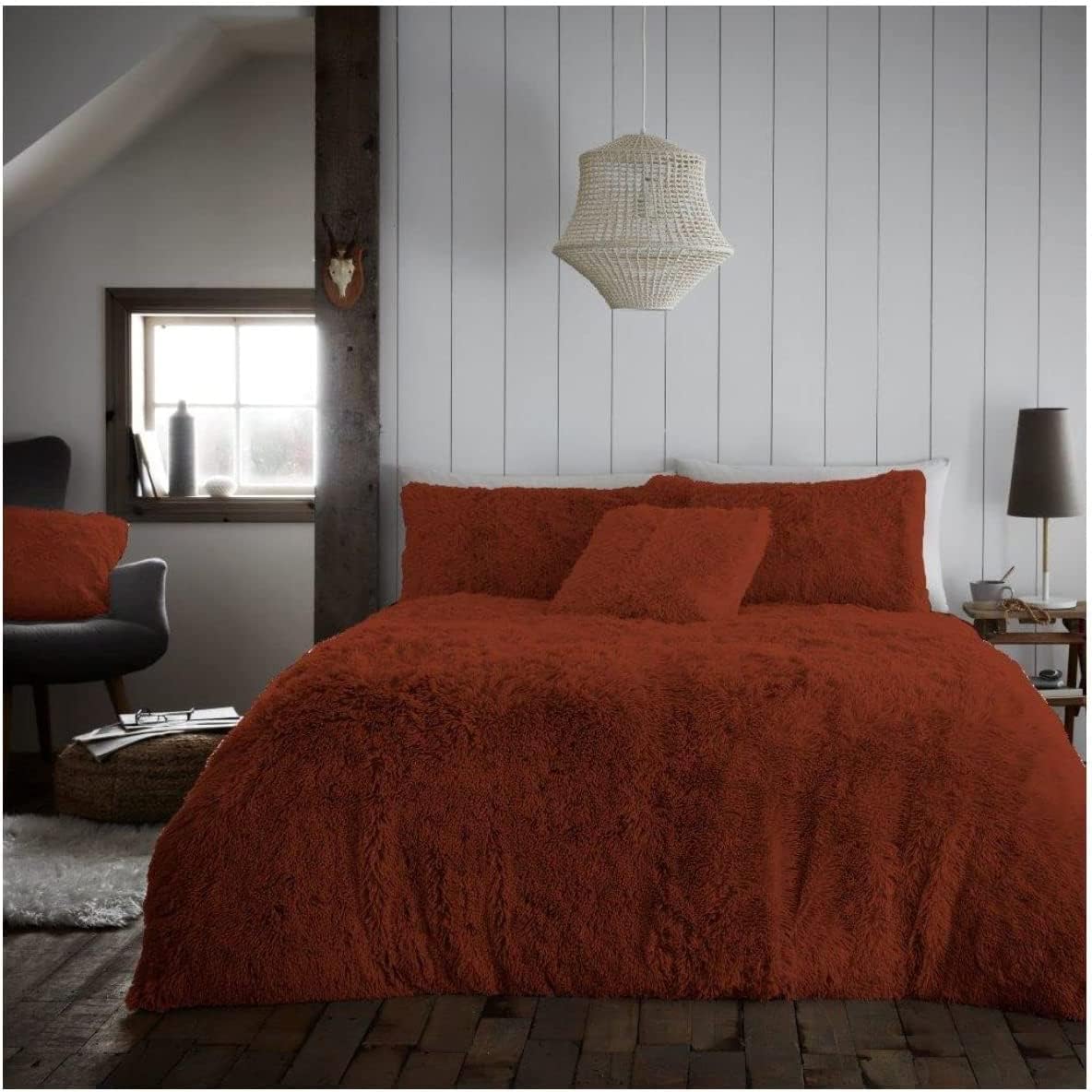 Hug & Snug Duvet Cover Fluffy Fur Fleece Cuddle Warm Quilt Bedding Set All Sizes