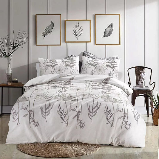 Audra Reversible Floral Duvet Quilt Cover Bedding Set