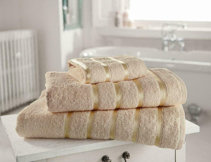 Kensington Stripe Egyptian Cotton Towels Bath Sheets Soft Absorbent