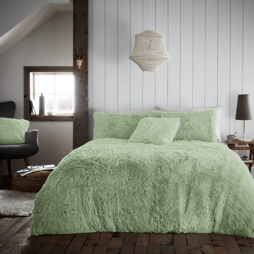 Hug & Snug Duvet Cover Fluffy Fur Fleece Cuddle Warm Quilt Bedding Set All Sizes