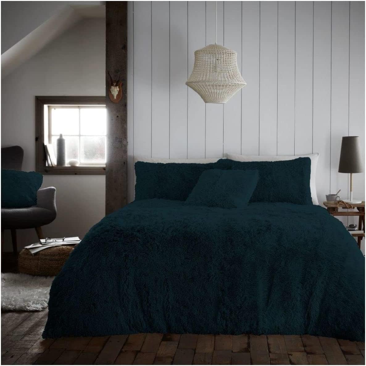 Hug & Snug Duvet Cover Fluffy Fur Fleece Cuddle Warm Quilt Bedding Set All Sizes
