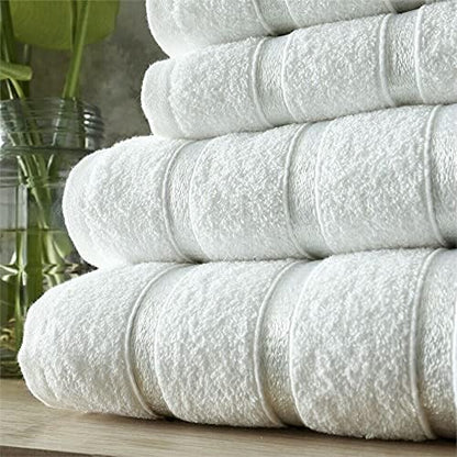 Egyptian Cotton Bath Towels Super Absorbent Quick Dry Extra Soft Hand & Face Towels 8 pcs Bale Set